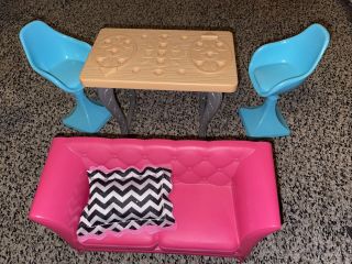 2015 Mattel Barbie Dream House Replacement Parts Couch Sofa Table Chairs Dior