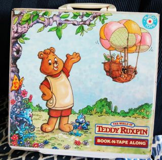 Teddy Ruxpin Book N Tape Along Case Holds 6 Books Tapes Empty