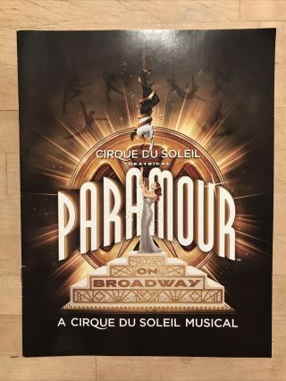 Paramour 2016 Broadway Cirque Du Soleil Musical Souvenir Program Jeremy Kushnier