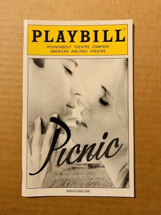 Picnic Broadway Revival Playbill Sebastian Stan Maggie Grace January 2013