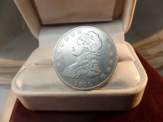 1836/1336 Cap Bust Lettered Edge Silver Half Dollar Overdate C 1483