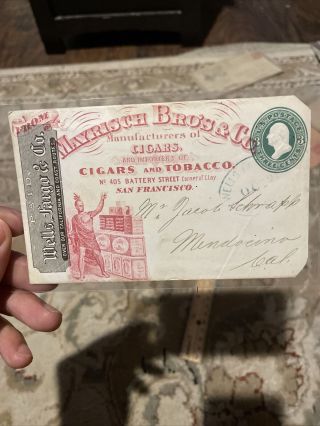 Vintage Antique Wells Fargo & Co.  / Mayrisch Cigar Cover (envelope)