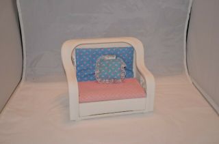 Vintage 1983 Barbie Dream House White Wicker Furniture Set Couch