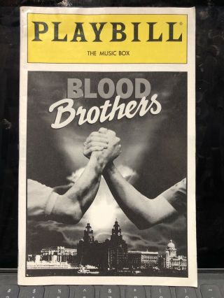 " Blood Brothers " Playbill - David Cassidy,  Petula Clark,  Shaun Cassidy,  Aug 1993