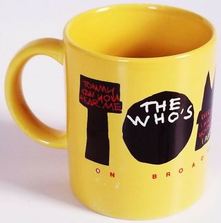 Vtg Winterland Productions Rock Express The Who’s On Broadway Ceramic Tommy Mug