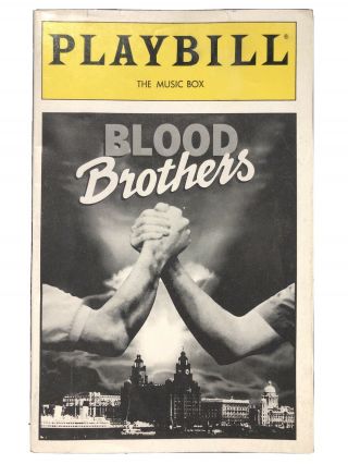 " Blood Brothers " Playbill - David Cassidy,  Petula Clark,  Shaun Cassidy,  May 1994
