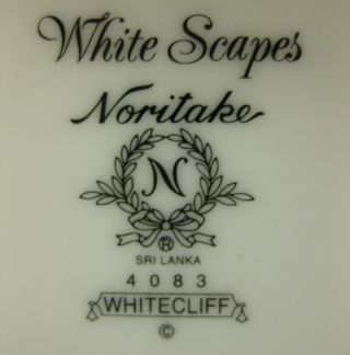 Noritake WHITECLIFF 4083 Dinner Plate 10 3/4 
