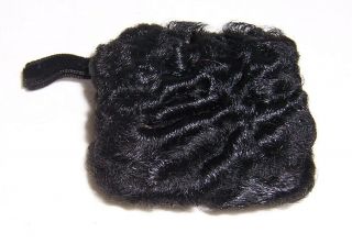 A Neat Vintage Black Muff For Your Fashion Doll