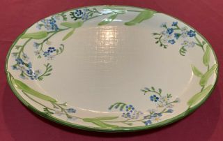 Franciscan Forget Me Not Blue Flower Usa Oval Platter Approx.  13 7/8 "