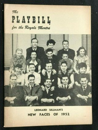 Broadway Playbill - Aug 11 1952 - Sillman 