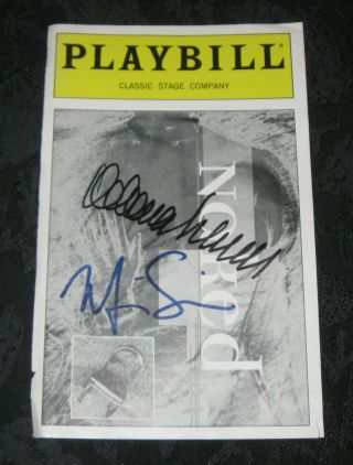 Playbill Cover For Naked Signed By Mira Sorvino,  One Other,  Classic Stage Company
