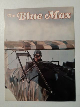 The Blue Max Movie Souvenir Program 1966 20th Century Fox