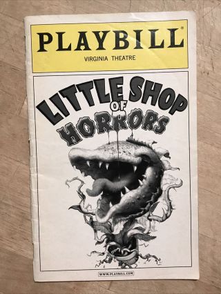 Little Shop Of Horrors June 2004 Broadway Playbill Kerry Butler Hunter Foster,