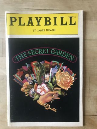 Secret Garden Sept 1991 Broadway Orig Playbill Daisy Egan John Cameron Mitchell