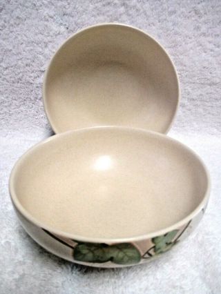 Mikasa Chablis Soup Cereal Bowls 7 1/8 " Ironstone Cw409 Grapes Set 2