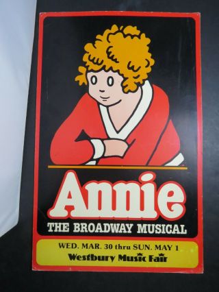 Dfgh Annie The Broadway Musical - Theater Poster 14 X 22 " Westbury Theatre