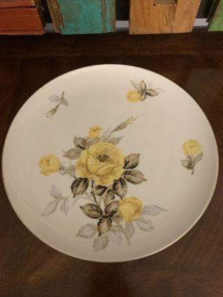 Vintage Cotillion Yellow Rose China Dinner Plates By Sango Japan,  (4)