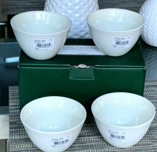 Noritake Colorwave White Set Of 4 Mini Bowls 4 "