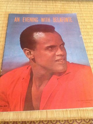 An Evening With Belafonte Concert Program Playbill 1950 