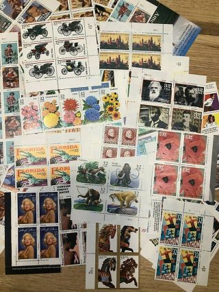 32c Assorted Us Stamp Lot Fv $98.  88