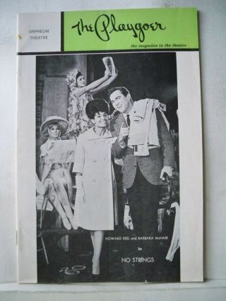 No Strings Playbill Howard Keel / Barbara Mcnair / Richard Rodgers Tour La 1963
