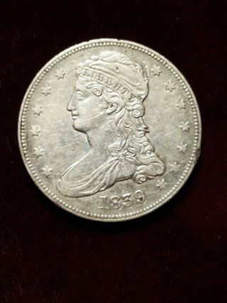 1839 Capped Bust Half Dollar Large Letters From The Cache All