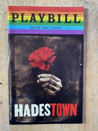 Hadestown Broadway Pride Playbill Reeve Carney,  Andre De Shields,  Eva Noblezada