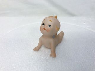 Vintage Lefton Kewpie Bisque Doll Porcelain Figurine Baby Kw913