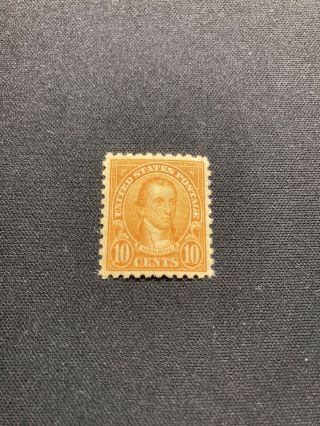 1923 - 25 Us Stamp Sc 591 Mnhog,  Perf 10,  Scv $85.