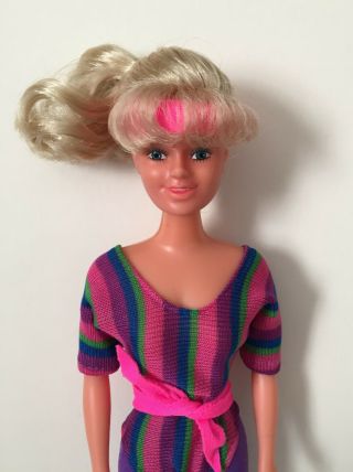 Vintage Uneeda Fashion Doll Blonde In Work Out Clothes Hong Kong Barbie Clone