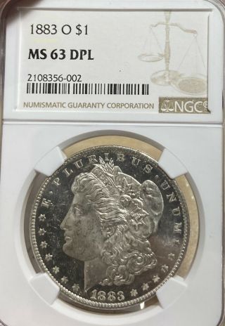 1883 - O Ngc Ms63 Dpl Morgan Silver Dollar