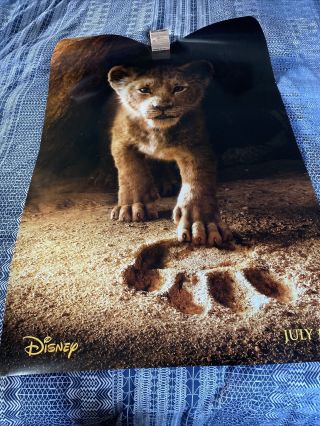 The Lion King Theatrical Poster 27x40 D/s Near Release Poster