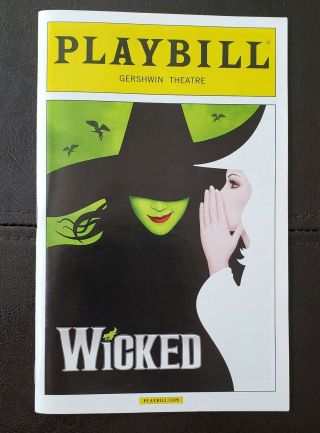Wicked Broadway Playbill October 2015 Gershwin Theatre York