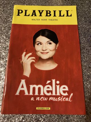 Playbill Amelie Broadway Phillipa Soo (hamilton) 2017