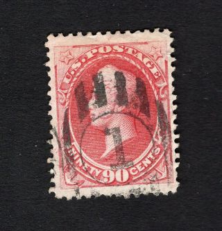 Usa 1875 Stamp Scott 166 Rose Carmin Perf 12 Cv=300$