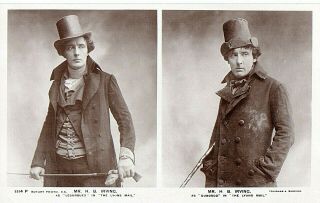 66163.  Rppc Photo Pc British Stage Actor Henry Irving As Dubosq & Lesurques