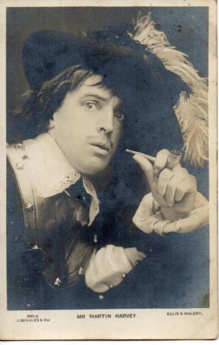65721.  Rppc 1906 British Theatre Stage Actor Martin Harvey In Cavalier Costume