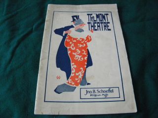February 1914 Tremont Theatre Program Boston Ma The Beauty Shop Ray Hitchcock