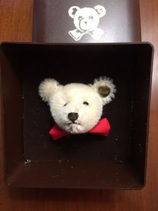 Steiff Mohair Teddy Bear Head 2” In The Box