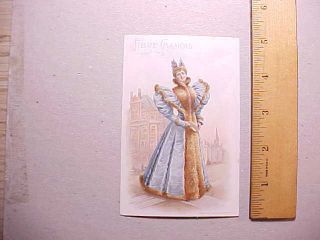 1895 American Chamois Fibre Petticoats Trade Card Stage Actress Lillian Russell