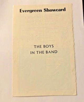 The Boys In The Band / Mart Crowley / 1st Nyc Production / 1968 / Groundbreaking