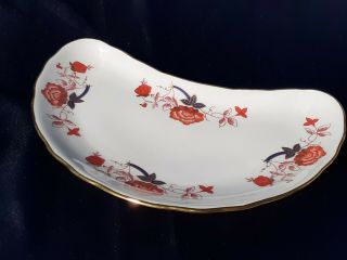 Royal Crown Derby Bali (ely - Chelsea) Crescent Salad Plate