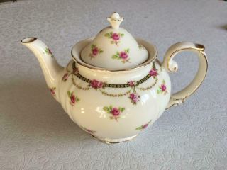 Grace Tea Ware Pink Roses Porcelain Tea Pot