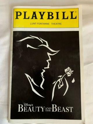 Beauty And The Beast Broadway Playbill Staring Andrea Mcardle
