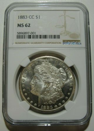 1883 Cc Morgan Dollar Ngc Ms62 Bright White Nearly Pl Proof Like