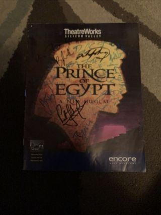 The Prince Of Egypt Cast Signed Playbill