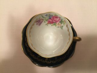 1850 EB FOLEY BONE CHINA TEACUP AND SAUCER GOLD TRIM MADE IN ENGLAND 3