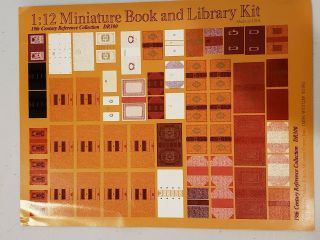 Doll House Miniatures 1:12 Scale 52 Books Library