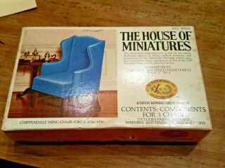 House Of Miniatures Chippendale Chair 40016 Vintage Craft Furniture Kit Xacto