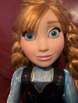 Anna Disney Jakks Pacific Frozen Princess And Me 19 " Doll Dress Toy Big Doll